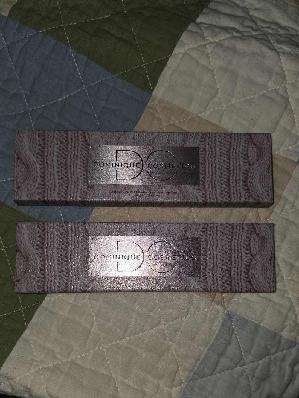 Dominique Cosmetics Pink Mauve Eyeshadow Palette Duo